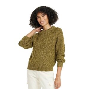 Universal Thread Olive Cropped Sweater Size M